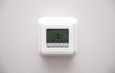 Thermostat: Control and Balance. Symbolizes precision, comfort, regulation, adapting environment. Metaphor for harmony in settings