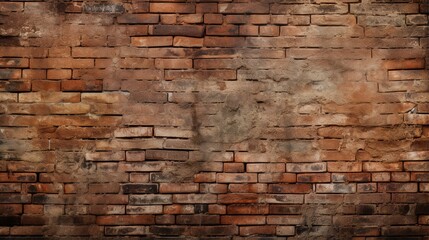 Old brick wall texture background. generative ai