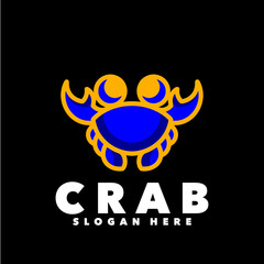 Crab line art logo