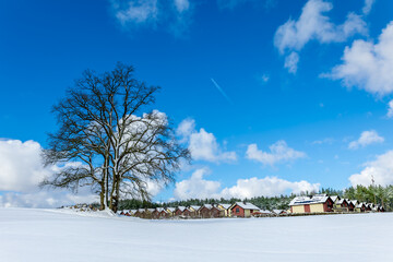 Zimowa wieś