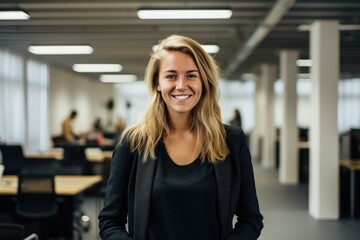 Portrait of a young female marketing manager working in a start up company - Powered by Adobe