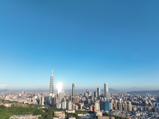 Fototapeta na wymiar View in Taipei city center.