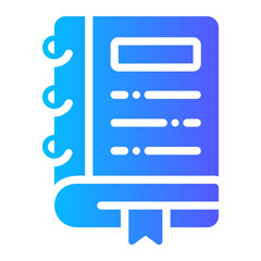 notebook Gradient icon