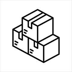 Box icon, design inspiration vector template for interface and any purpose vector illustration on white background