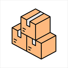 Box icon, design inspiration vector template for interface and any purpose vector illustration on white background