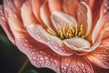 close up of a pink flower - Powered by Adobe