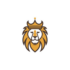 Lion Icon Logo Illustration Vector Design Template