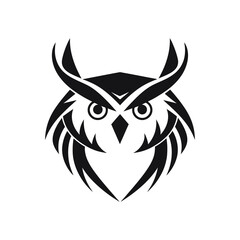 Owl Logo Illustration Vector Design Template