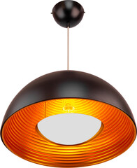 Pendant Light Isolated on white background. Modern interior lighting. Home interior decoration