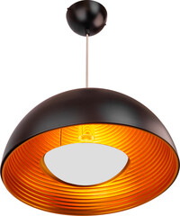 Pendant Light Isolated on white background. Modern interior lighting. Home interior decoration