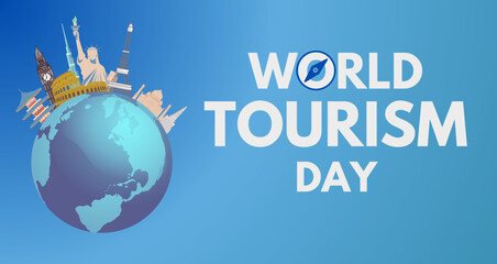 World tourism day, tourism landmarks around the world