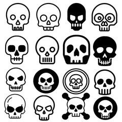 skull and crossbones icon set1