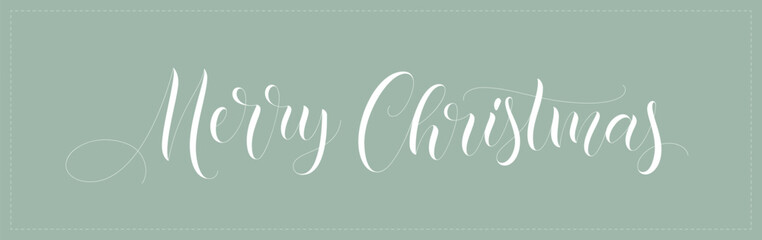 Merry Christmas text. Holiday calligraphic inscription design. Christmas hand lettering