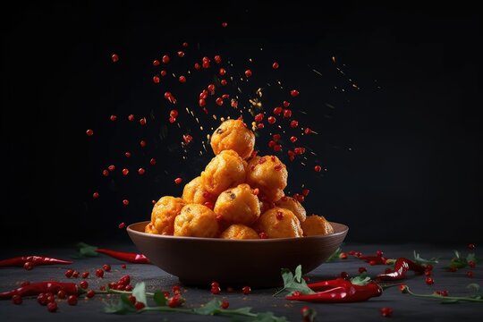 bowl of spicy makhana