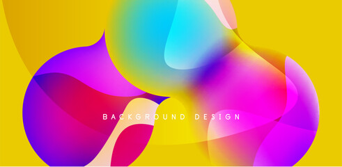 Bright abstract background glossy shiny circle and sphere composition. Minimalist geometric vector Illustration For Wallpaper, Banner, Background, Card