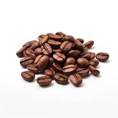 coffee beans isolated on white