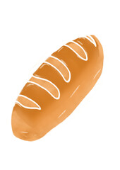 loaf of bread doodle for​ kids​ fun food