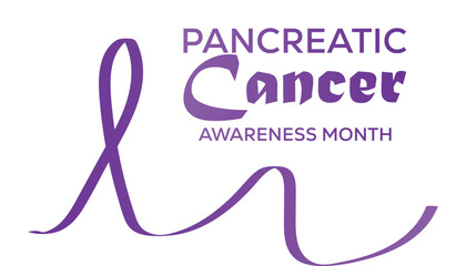 Vector illustration on the theme of Pancreatic Cancer Awareness Month observed each year during November banner, Holiday, poster, card and background design.