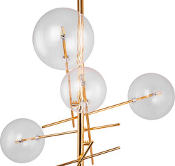 Pendant Light Isolated on white background. Modern interior lighting. Home interior decoration