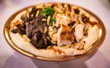 Hummus and chicken hummus