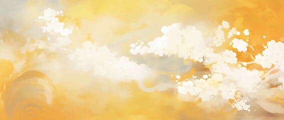 美しい和風の背景イラスト