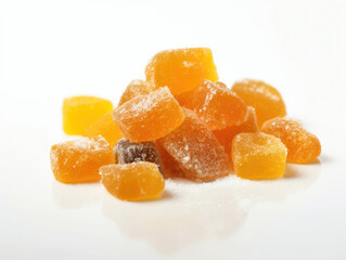 Candied mango pieces