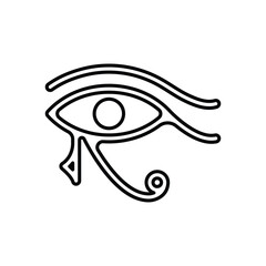Ancient Egypt vintage icon design. egyptian hieroglyph icon. isolated on white background. vector illustration
