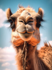 Photo of a camel close up