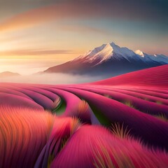 sunrise in the desert