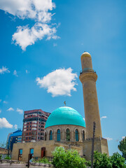 Haji Sultan Minaret and Mosque in Azerbaijan, Baku taken in 2010