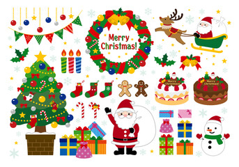 クリスマスのイラスト素材セット
