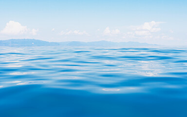 Fototapeta premium Empty water surface, 3d rendering.