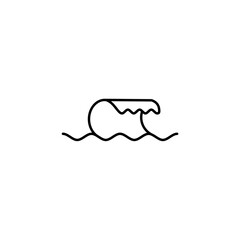 beach wave icon
