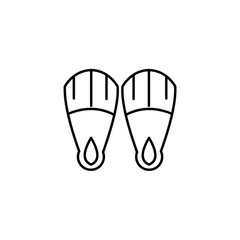 swimming footwear icon