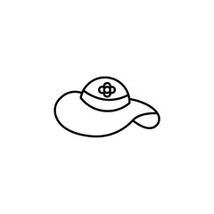 beach hat icon