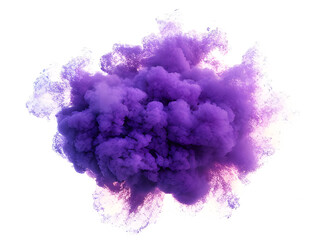 カラフルな煙のグラフィック素材　背景　テクスチャ　爆発　紫　AI生成