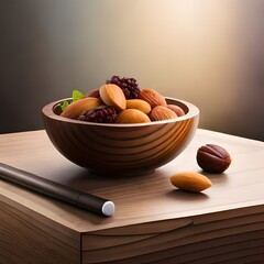 nuts in a bowl Generator by using AI Technology