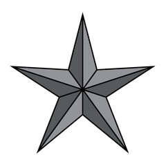 3D Star Design Icon Artwork