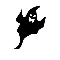Halloween ghost silhouette