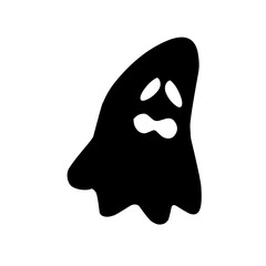 Halloween ghost silhouette