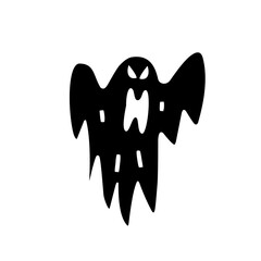 Halloween ghost silhouette