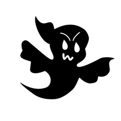 Halloween ghost silhouette