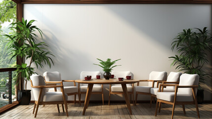 Obraz premium white wall with the blank for mock up