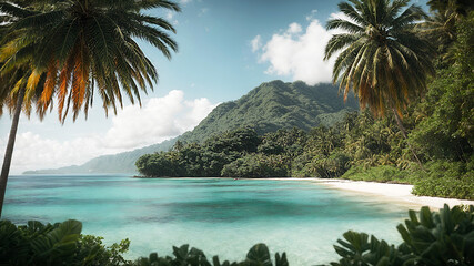Tropical Jungle Beach