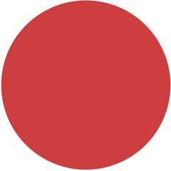 Digital png illustration of red dot on transparent background