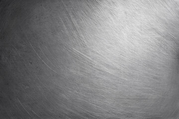 aluminium metal texture background, scratches on polished stainless steel.