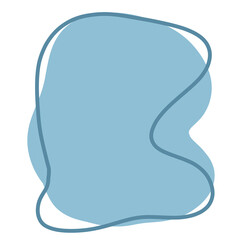 Blue Abstract Shape illustration Abstract Element