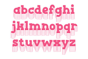 Versatile Collection of Stacked Alphabet Letters for Various Uses