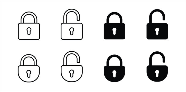 Padlock icon vector illustration