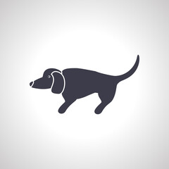 Dog icon. spaniel dog breed icon